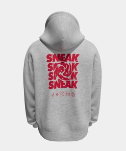 GREY SNEAK HOODIE - 2XL